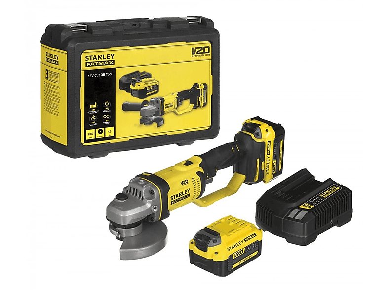 STANLEY Amoladora  - SFMCG400M2K-QW STANLEY, Negro