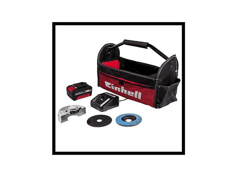 Amoladora  - TE-AG 18/115 Li EINHELL, Negro, Rojo, Plata — foto 6