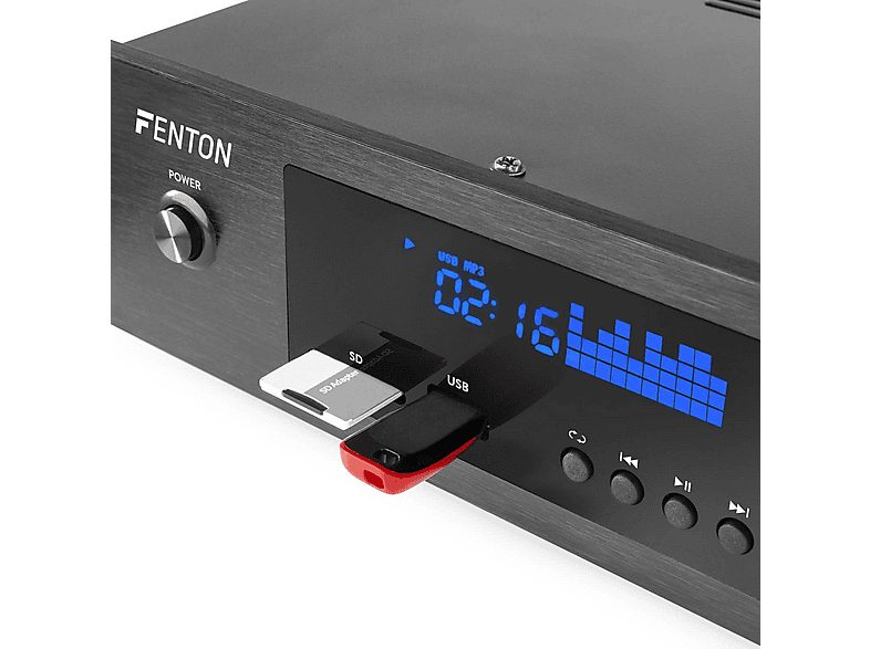 Amplificador estéreo  - AV550BT FENTON, Black — foto 3