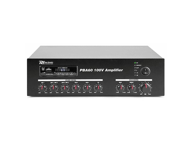 Amplificador estéreo  - PBA60 POWER DYNAMICS, Negro — foto 3