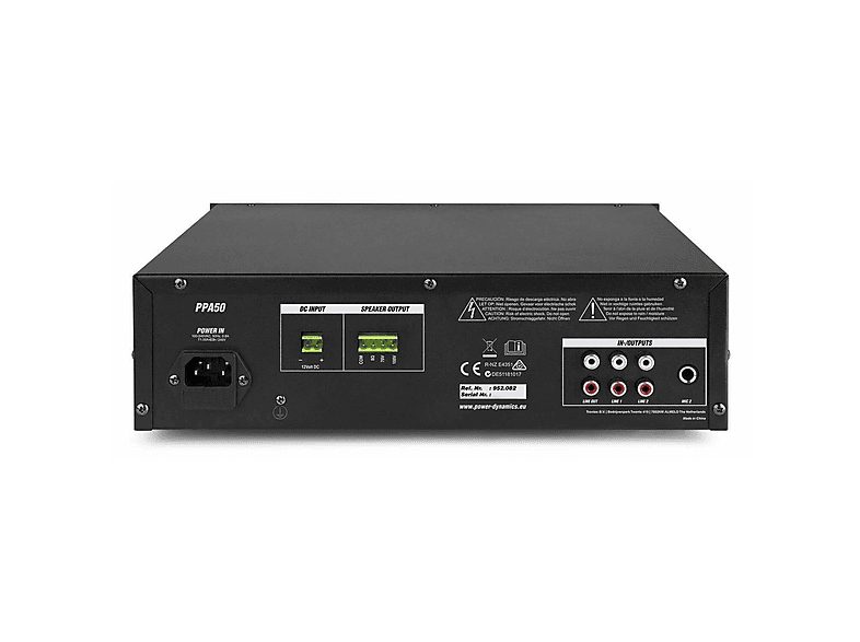 Amplificador estéreo  - PPA50 POWER DYNAMICS, Negro — foto 5