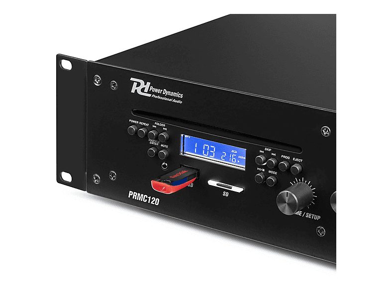 Amplificador estéreo  - PRMC120 POWER DYNAMICS, Negro — foto 8