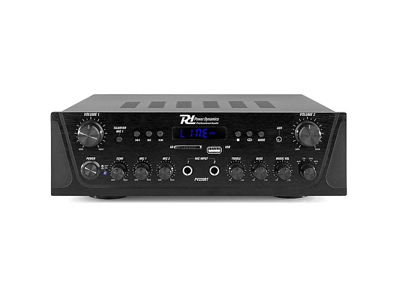 Amplificador estéreo  - PV220BT POWER DYNAMICS, Negro — foto 3