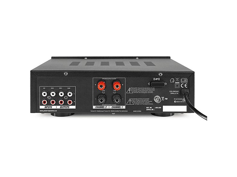 Amplificador estéreo  - PV220BT POWER DYNAMICS, Negro — foto 4
