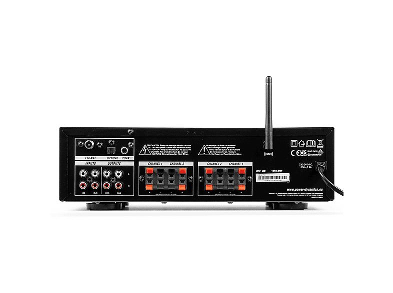Amplificador estéreo  - PV240BT POWER DYNAMICS, Negro — foto 6