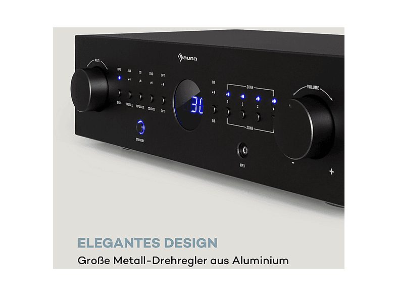 Amplificador HiFi  - AMP-CD950 DG AUNA, Negro — foto 6