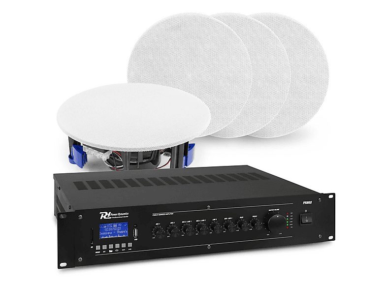 POWER DYNAMICS Amplificador  - PRM60 POWER DYNAMICS, White