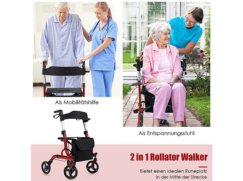 Andador - NORTHIO 68152, Rojo — foto 3