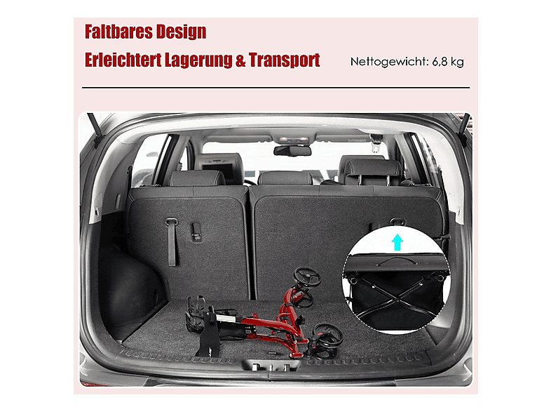 Andador - NORTHIO 68152, Rojo — foto 5