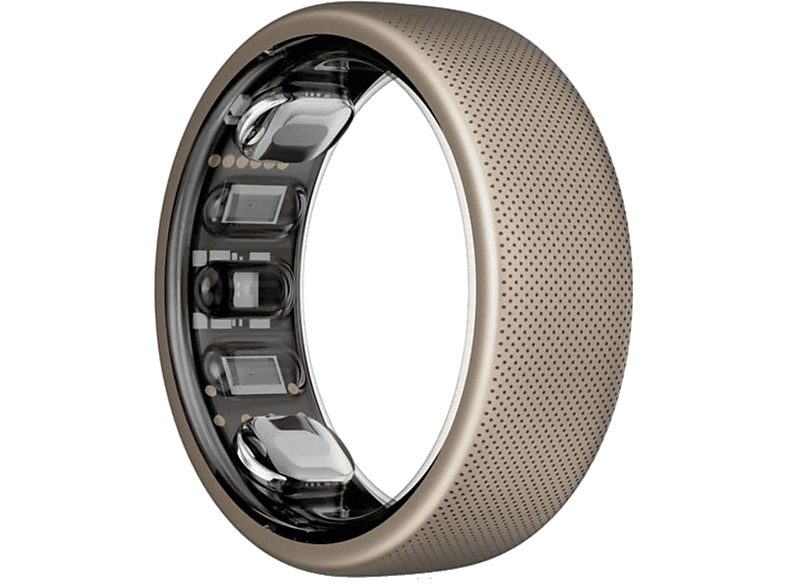 Anillo inteligente - Amazfit Helio Ring, 16.5 mAh, Talla 8, 10 ATM, 4 días Autonomía, Titanio