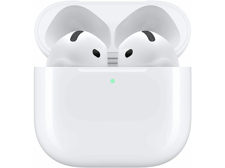 Apple AirPods 4 con Cancelación Activa de Ruido (2024 4ª gen), Inalámbricos, Bluetooth®, Estuche de carga USB-C con altavoz, Chip H2, Siri, Blanco — foto 2