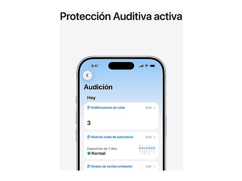 Apple AirPods Pro 3 (2025 3ª gen), Inalámbricos, Cancelación de ruido, Medición frecuencia cardíaca, Live Translation, Chip H2, USB-C, Blanco — foto 5