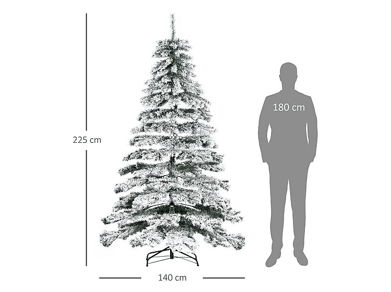 Árbol de Navidad - HOMCOM 830-321, Multicolor — foto 4