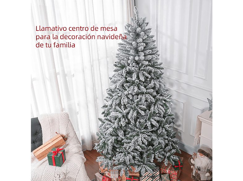 Árbol de Navidad - HOMCOM 830-885V02GN, Verde — foto 4