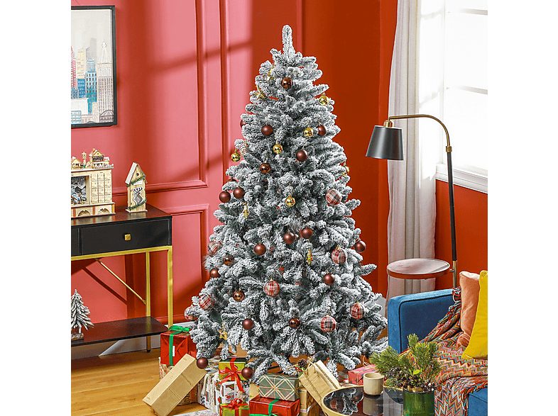 Árbol de Navidad - HOMCOM 830-885V02GN, Verde — foto 8