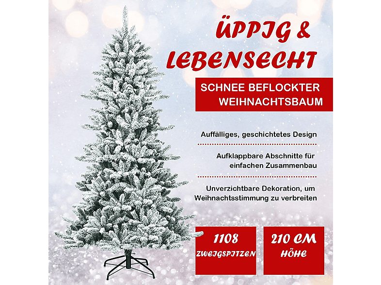 Árbol de Navidad - NORTHIO 30032, Verde nevado — foto 4