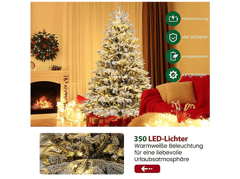 Árbol de Navidad - NORTHIO 32319, Verde nevado — foto 5