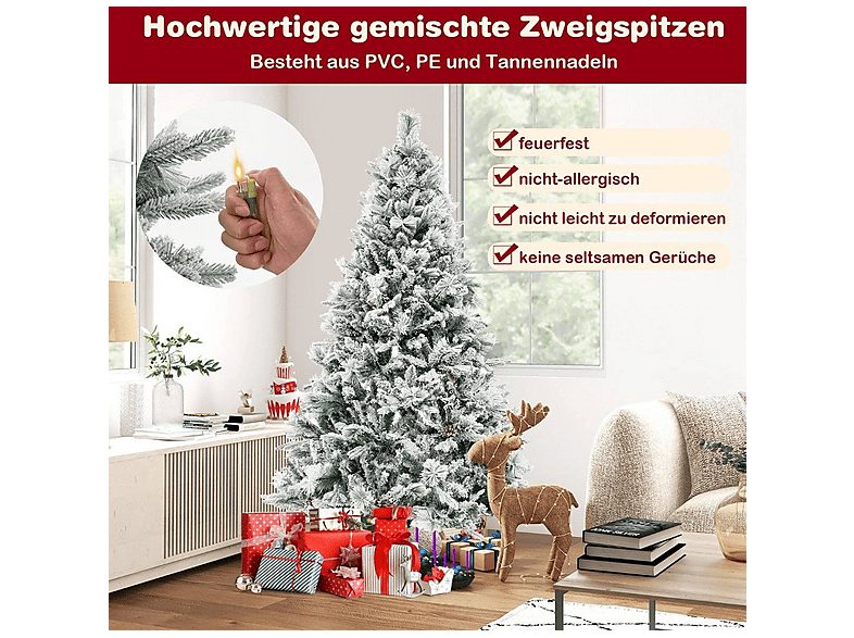 Árbol de Navidad - NORTHIO 32340, Verde nevado — foto 4