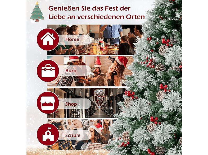 Árbol de Navidad - NORTHIO 69579, Verde — foto 5