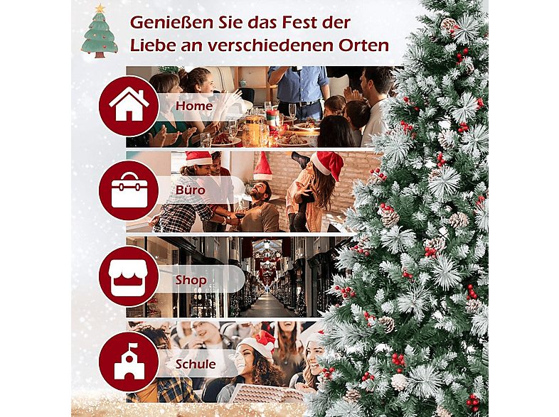 Árbol de Navidad - NORTHIO 69586, Verde — foto 5