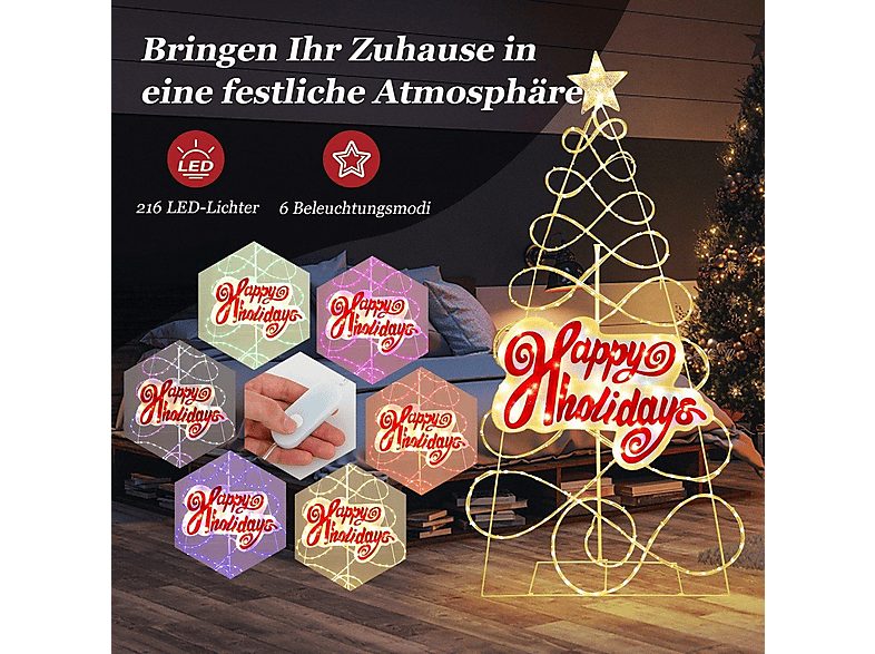 Árbol de Navidad - NORTHIO 71008, Multicolor — foto 5