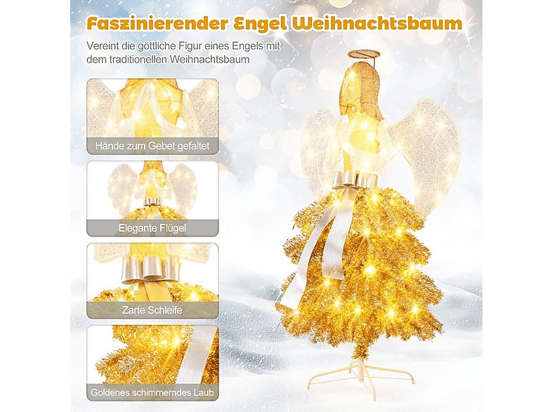 Árbol de Navidad - NORTHIO 84787, Blanco — foto 2