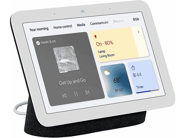 Asistente inteligente - GOOGLE Nest Hub, Bluetooth, Google Assistant, Carbón — foto 2