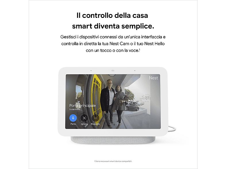 Asistente inteligente - GOOGLE Nest Hub, Bluetooth, Google Assistant, Carbón — foto 4