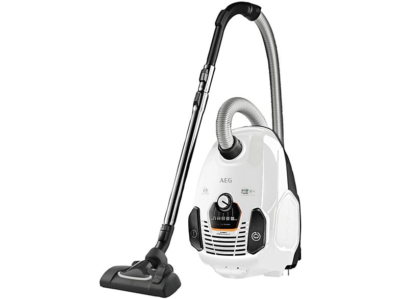 Aspirador con bolsa - AEG 900 258 412, 650 W, Depósito 3,5 l, Blanco — foto 2