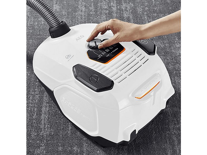 Aspirador con bolsa - AEG 900 258 412, 650 W, Depósito 3,5 l, Blanco — foto 3