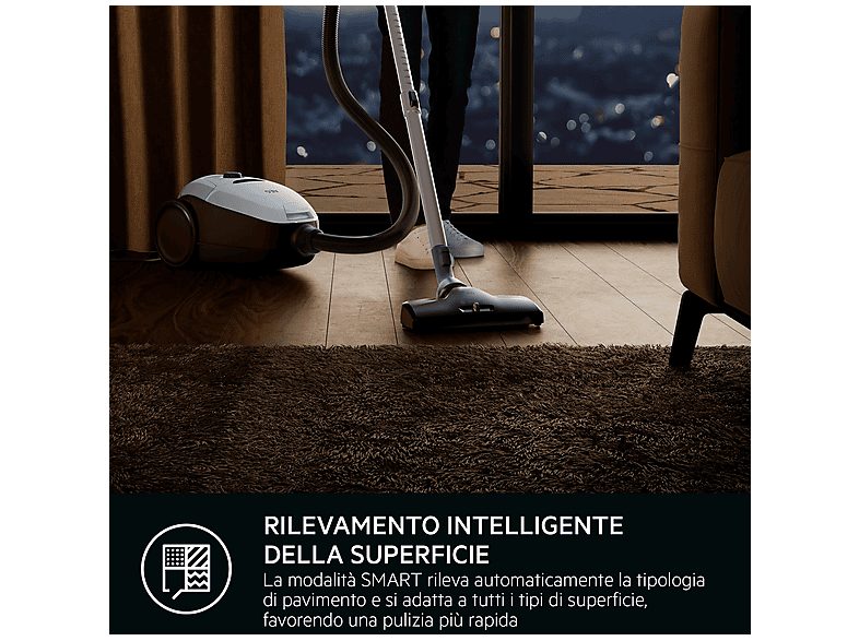 Aspirador con bolsa - AEG 900258506, 600 W, Depósito 3,5 l, Gris — foto 5