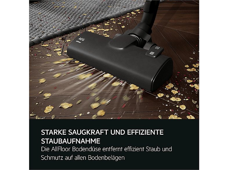 Aspirador con bolsa - AEG AB51C1DB, 750 W, Potencia de succión 209 W, Depósito 3,5 l, Azul — foto 8