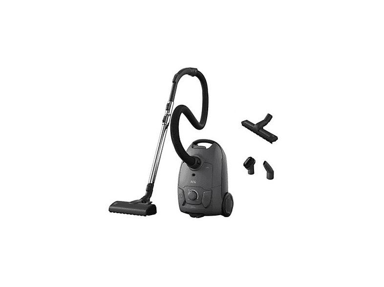 Aspirador con bolsa - AEG AB51C2DG, 750 W, Depósito 3 l, Gris