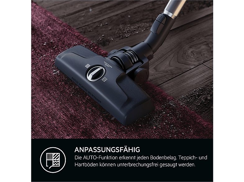 Aspirador con bolsa - AEG AB61C2OKO, 750 W, Potencia de succión 232 W, Depósito 3,5 l, Gris — foto 3