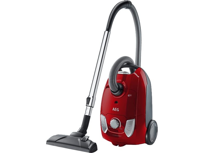 Aspirador con bolsa - AEG VX4-1-WR-A, 750 W, Depósito 3 l, Negro, Rojo — foto 6