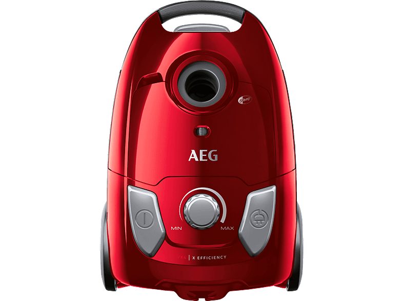 Aspirador con bolsa - AEG VX4-1-WR-A, 750 W, Depósito 3 l, Negro, Rojo — foto 7