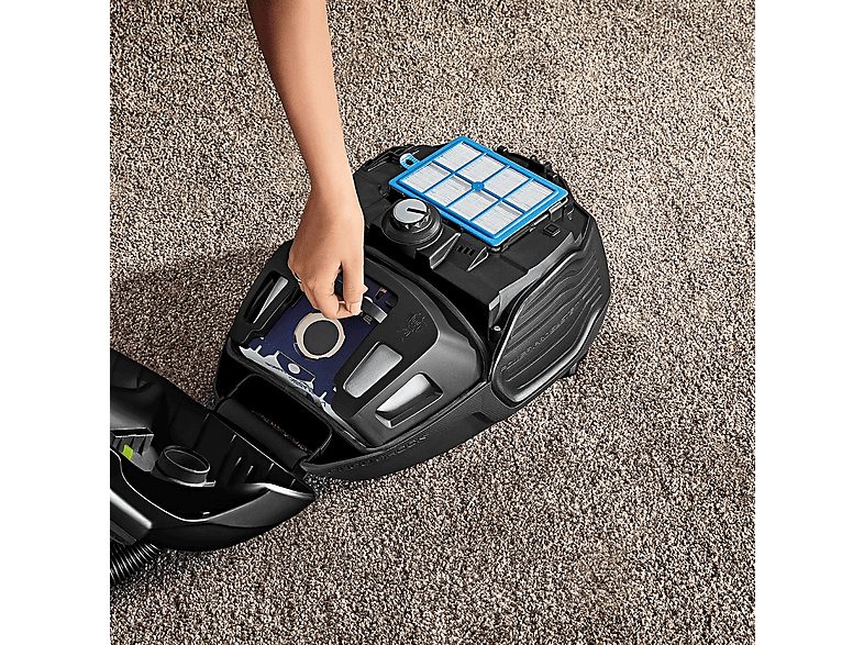 Aspirador con bolsa - AEG VX6-2-ÖKOX, 800 W, Potencia de succión 230 AirWatt, Depósito 3,5 l, Negro — foto 2