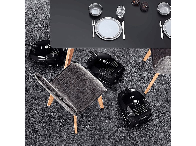 Aspirador con bolsa - AEG VX6-2-ÖKOX, 800 W, Potencia de succión 230 AirWatt, Depósito 3,5 l, Negro — foto 4