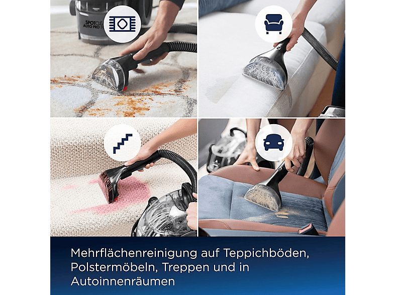 Aspirador con bolsa - BISSELL AKLBB1719709868, 750 W, Depósito 1,5 l, Negro — foto 4