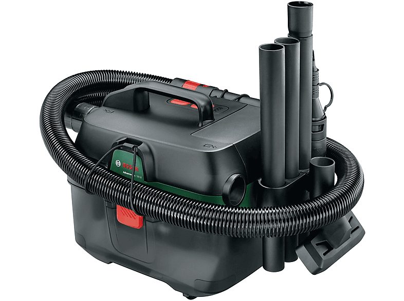 Aspirador con bolsa - BOSCH AdvancedVac 18V-8, 45 W, Depósito 8 l, Negro