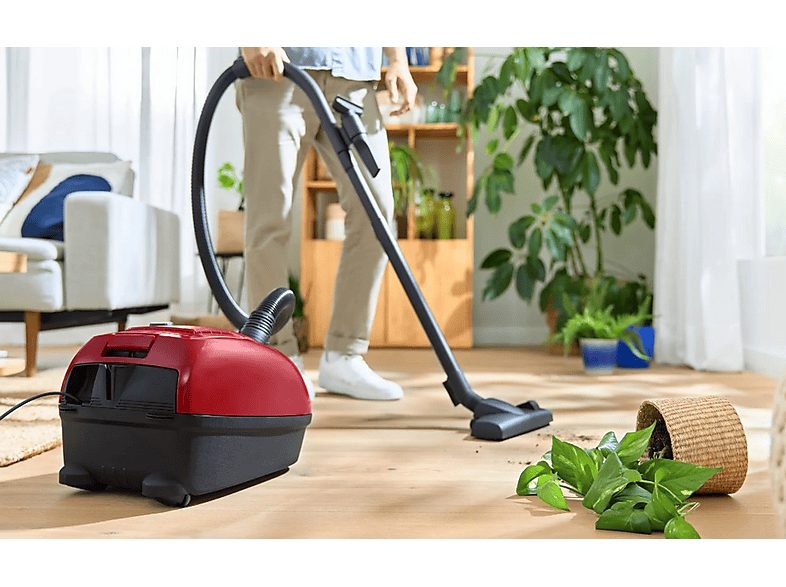Aspirador con bolsa - BOSCH AKLBB1670810012, 600 W, Depósito 4 l, Rojo — foto 4