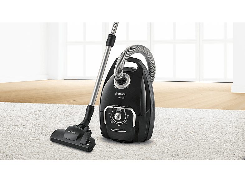 Aspirador con bolsa - BOSCH AKLBB1670810431, 650 W, Depósito 5 l, Negro — foto 2