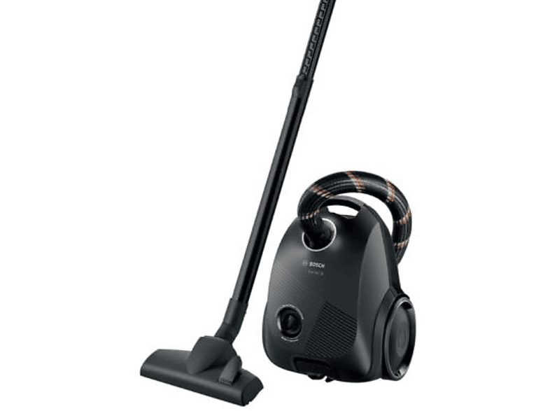 Aspirador con bolsa - BOSCH AKLBB1726190872, 600 W, Depósito 3,5 l, Negro