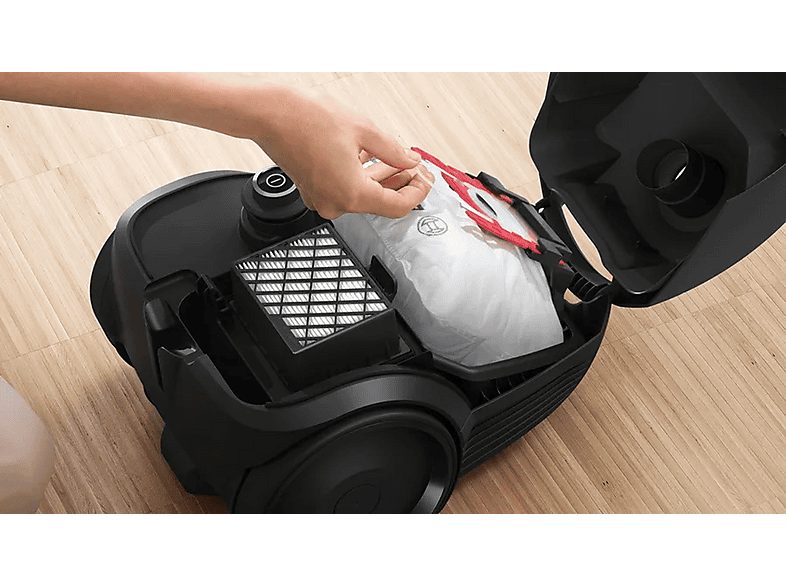 Aspirador con bolsa - BOSCH AKLBB1726190872, 600 W, Depósito 3,5 l, Negro — foto 5