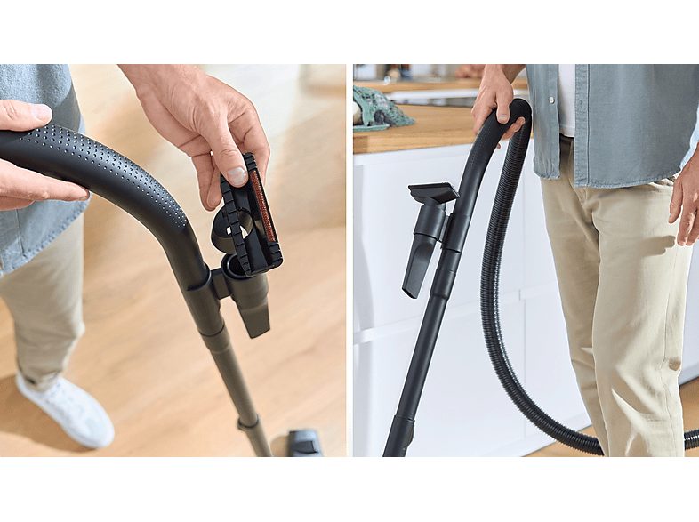 Aspirador con bolsa - BOSCH BGB38BA3T, 850 W, Depósito 4 l, Negro — foto 3