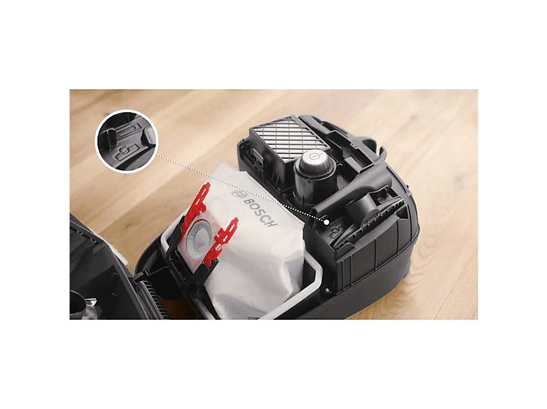 Aspirador con bolsa - BOSCH BGB41HYG1H, 600,00 W, Depósito 4,00 l, Bicolor — foto 6