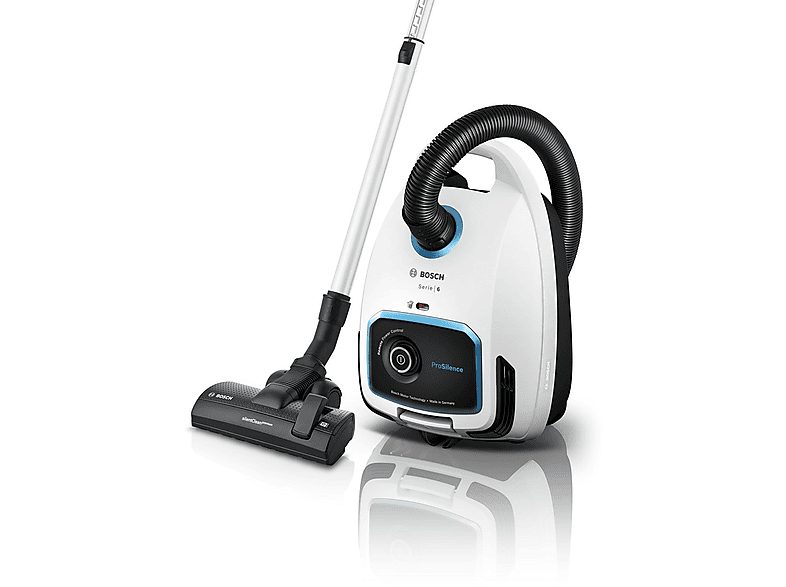 Aspirador con bolsa - BOSCH BGB6SIL1, 700 W, Depósito 4 l, Blanco — foto 8