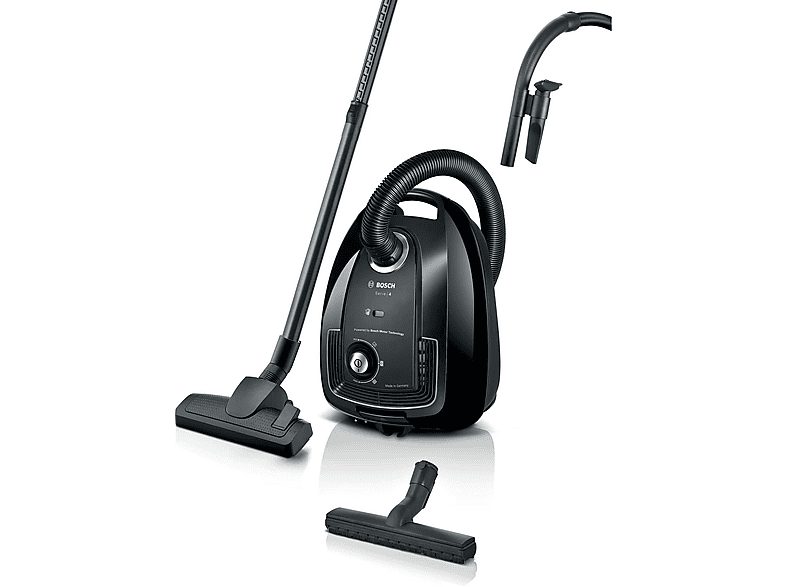 Aspirador con bolsa - BOSCH BGL38BA2H, 600 W, Depósito 4 l, Negro