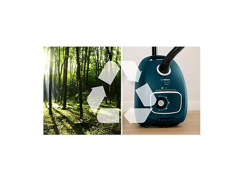 Aspirador con bolsa - BOSCH BGL41FAM1H, 700 W, Depósito 4 l, Blanco — foto 3