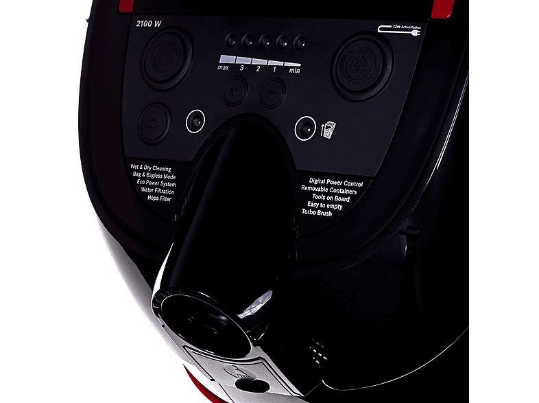 Aspirador con bolsa - BOSCH BWD421POW, 2100 W, Depósito 1 l, Negro — foto 4